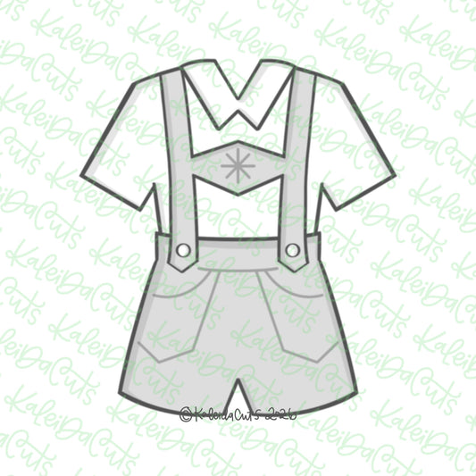 Oktoberfest Overalls Cookie Cutter