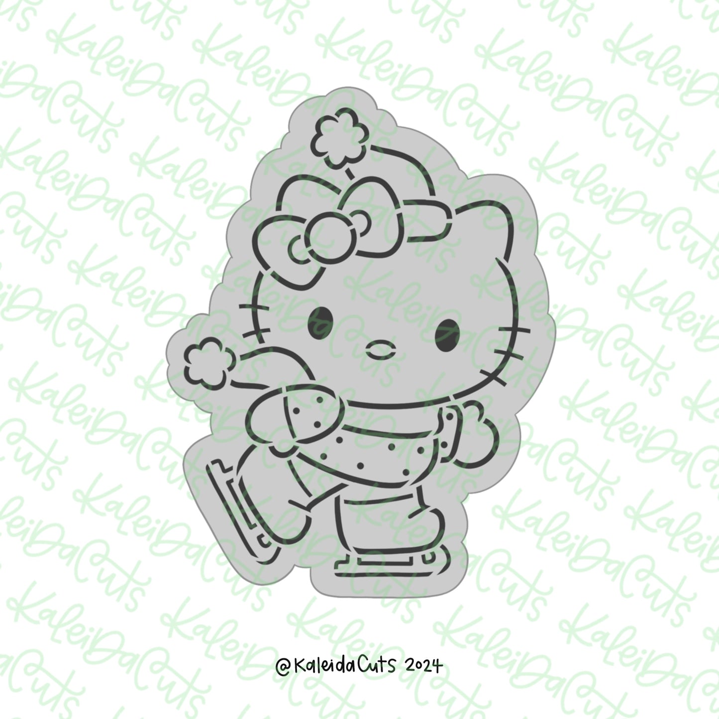 PYO Kitty Ice Skating Cookie Cutter