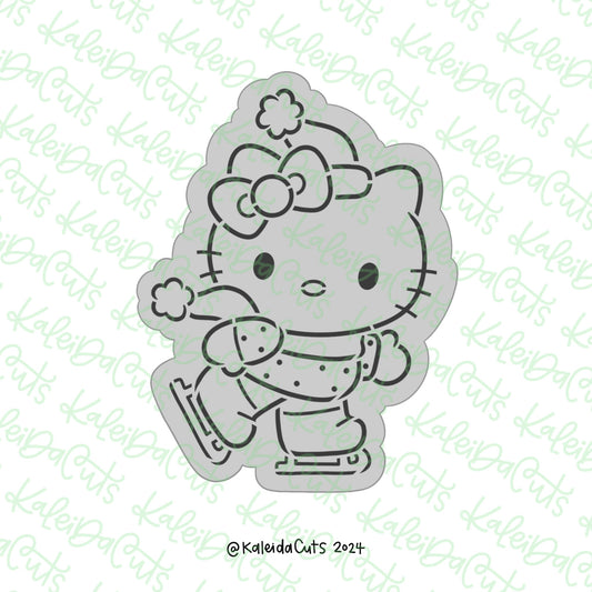 PYO Kitty Ice Skating Cookie Cutter