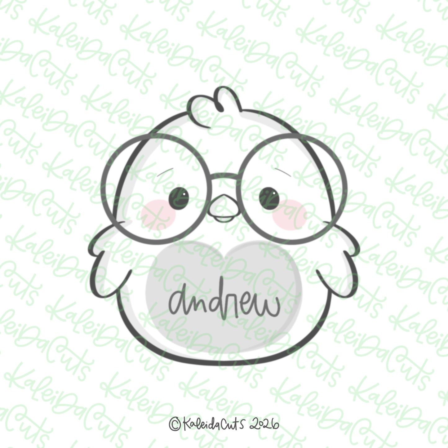 2026 Nerdy Chubby Chick Cookie Cutter