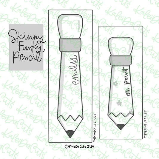 Skinny Funky Pencil Cookie Cutter