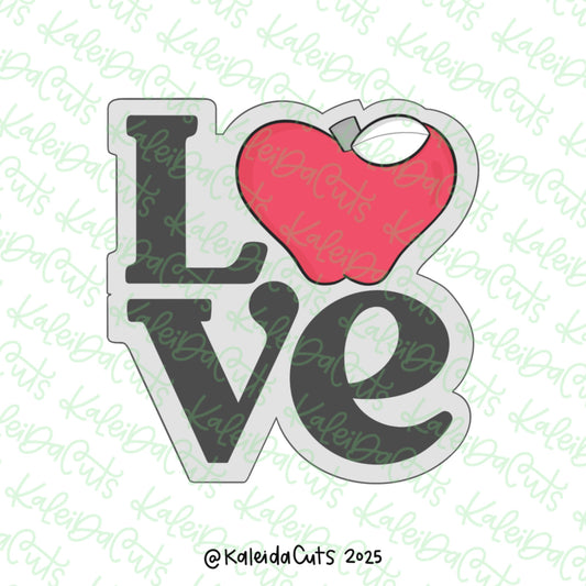 Love Apple Plaque Cookie Cutter