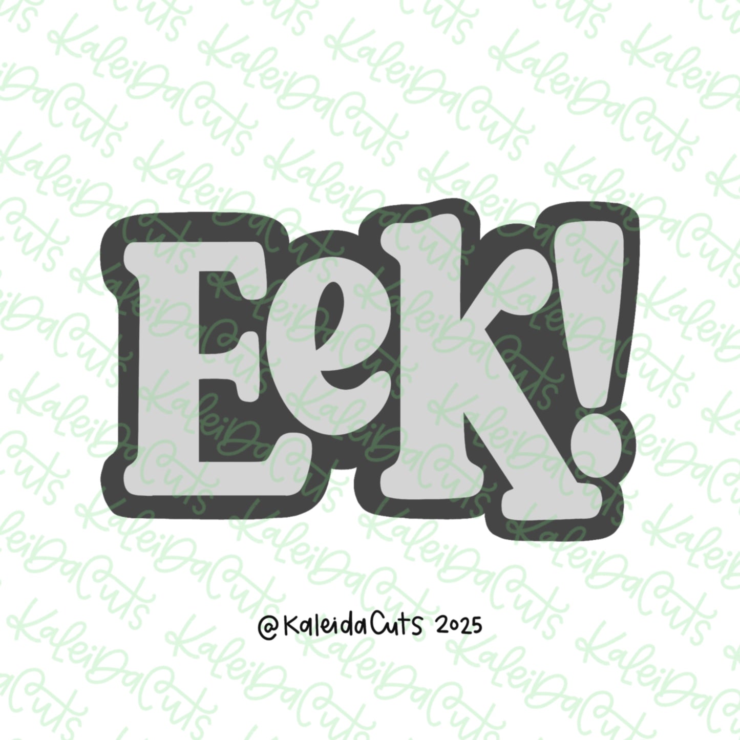 Eek Lettering Cookie Cutter