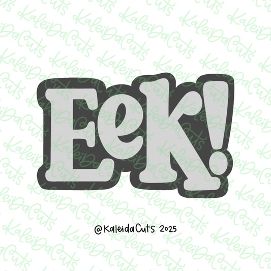 Eek Lettering Cookie Cutter