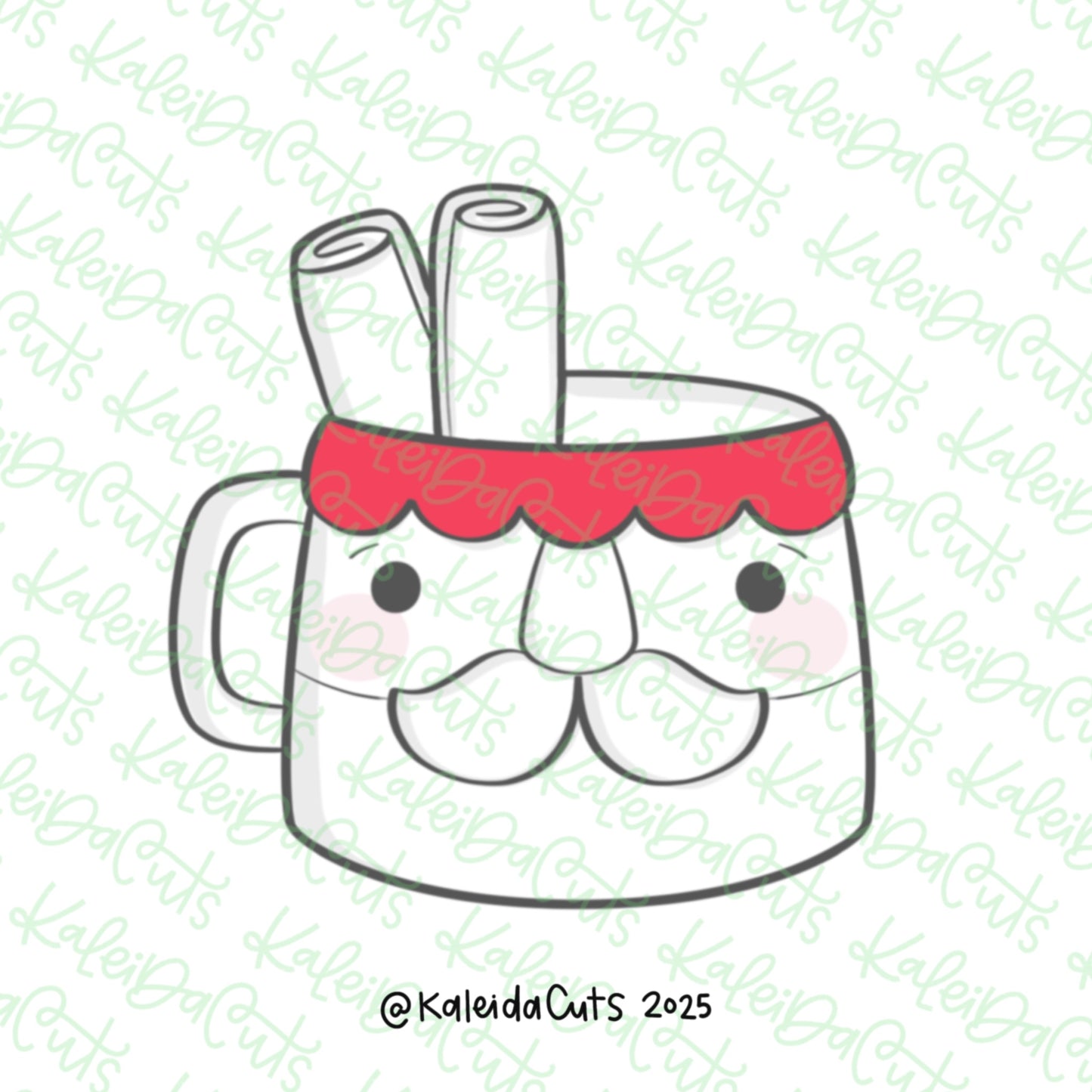 Christmas Santa Mug Cookie Cutter