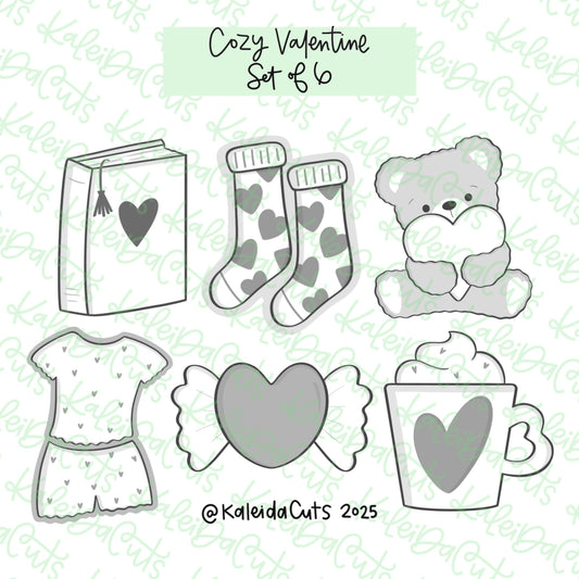Cozy Valentine Cookie Cutter Set of 6