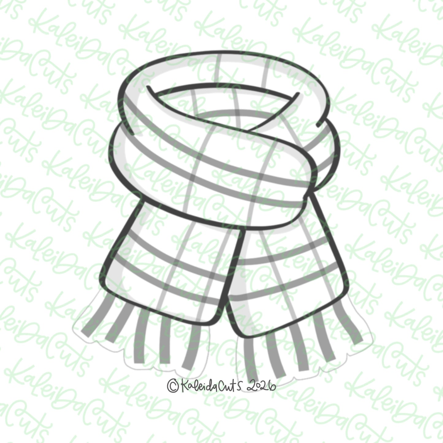 Chunky Scarf Cookie Cutter