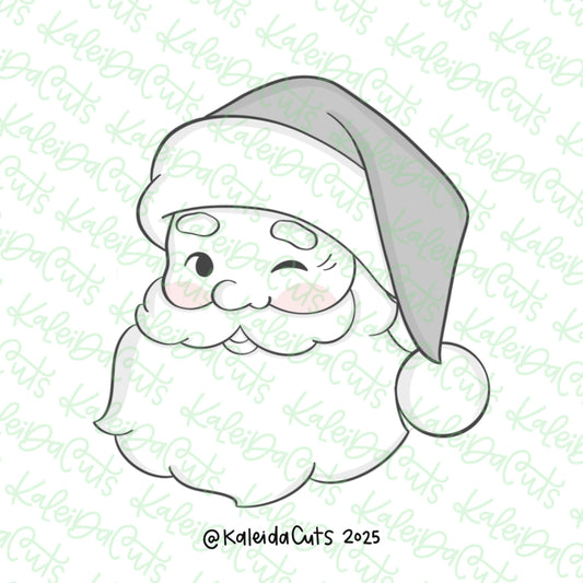 Retro Santa Face Cookie Cutter