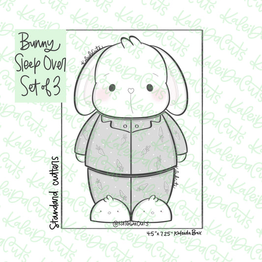 Bunny Sleepover Cookie Cutters Set of 3