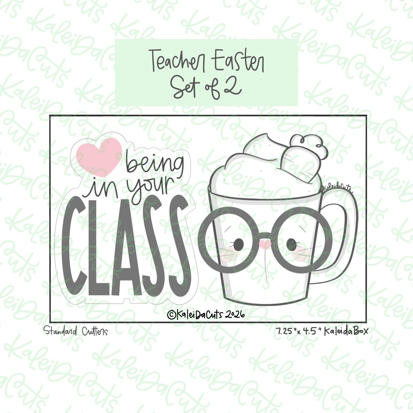 Teacher Easter Cookie Cutters Set of 2