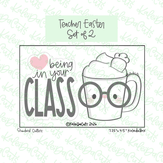 Teacher Easter Cookie Cutters Set of 2