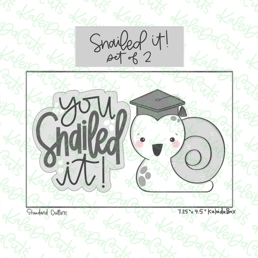 Snailed It Cookie Cutter Set of 2