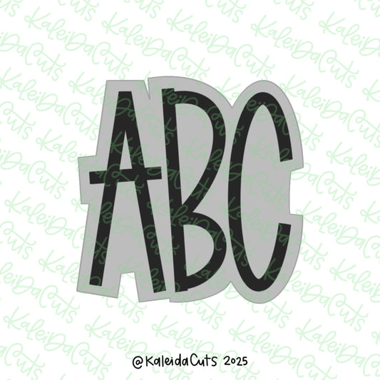 Squarish ABC Cookie Cutter
