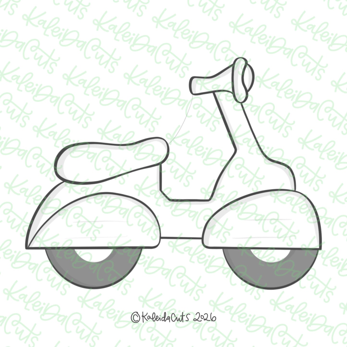 Moped Cookie Cutter