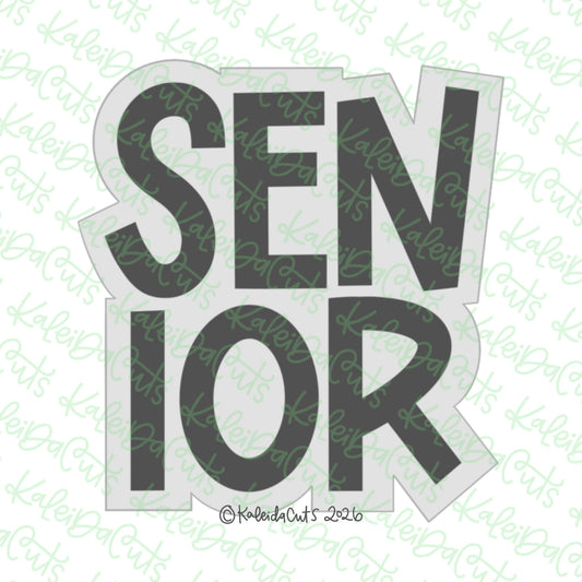 Senior Stack Cookie Cutter