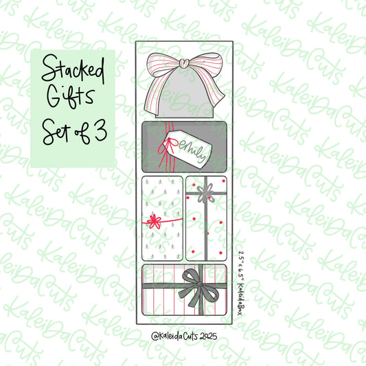 Stacked Gifts Cookie Cutters Set of 3