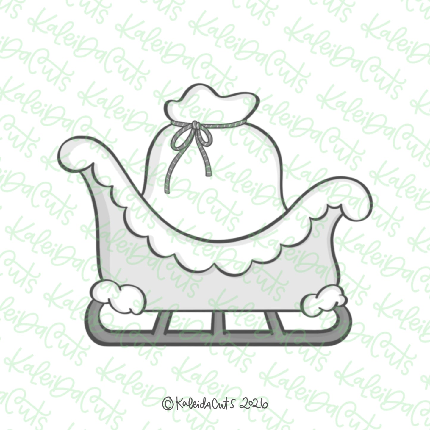 Santa's Sleigh Cookie Cutter