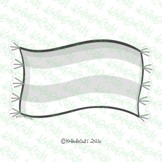 Pool Towel Fringe Cookie Cutter