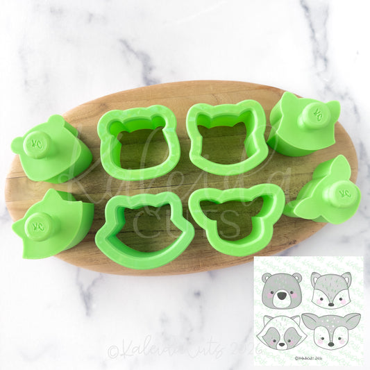Woodland Animals Kaleida Popper Set of 4. Cake Pop Mold