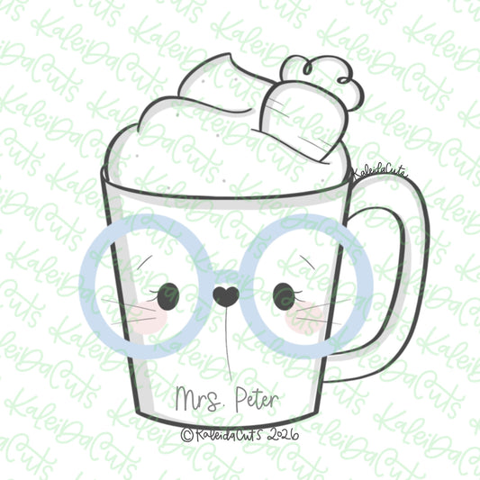 Teacher Easter Latte Cookie Cutter