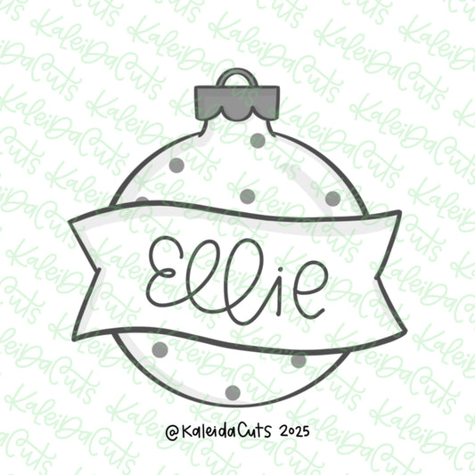 Ornament Banner 2025 Cookie Cutter