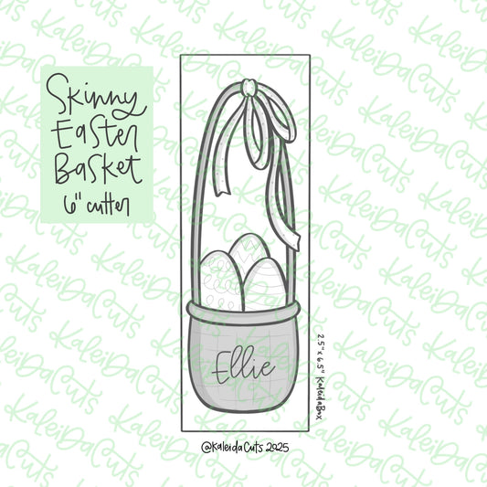 Skinny Easter Basket Cookie Cutter