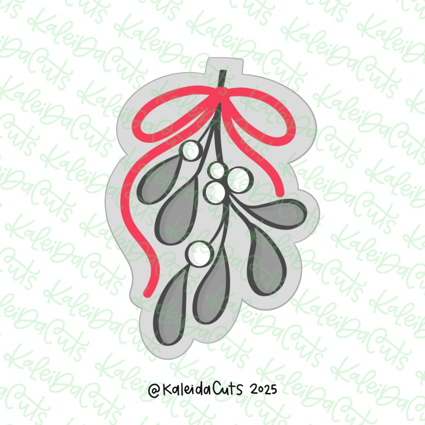 Mistletoe Ribbon Cookie Cutter