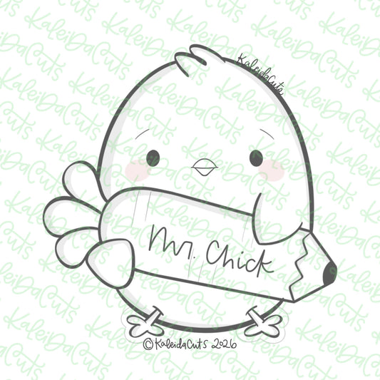 Chick Teacher Cookie Cutter