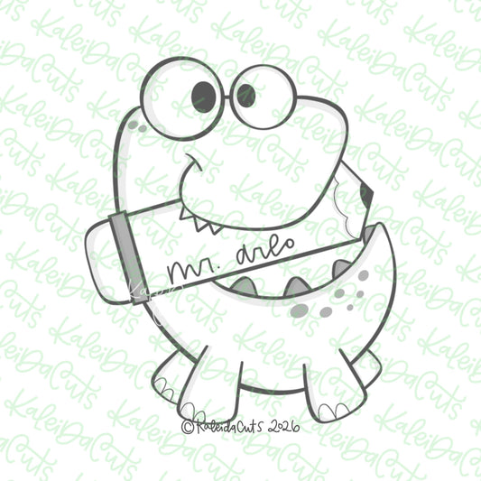 Dino Pencil Bite Cookie Cutter