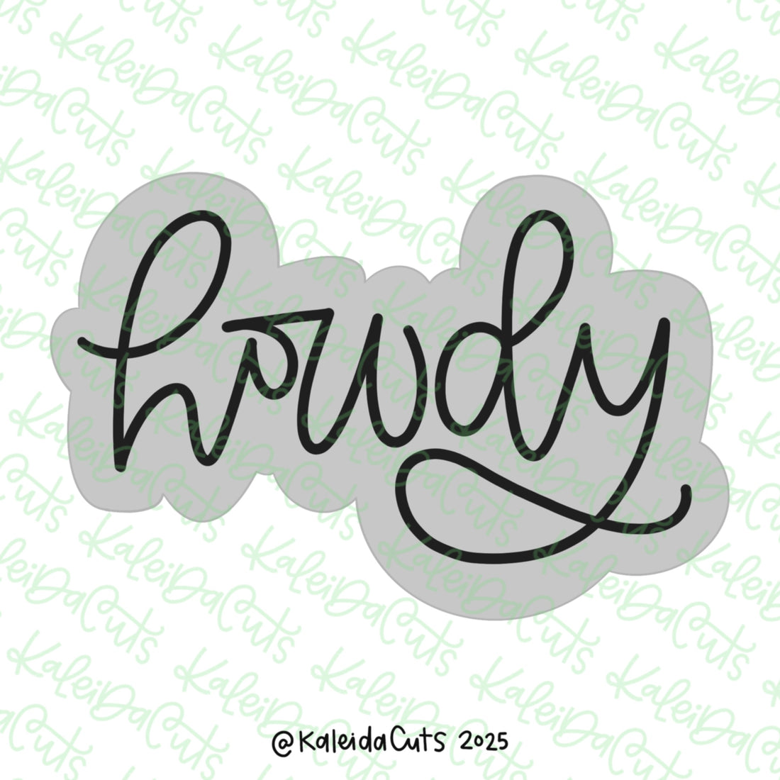 Howdy Lettering Cookie Cutter – KaleidaCuts