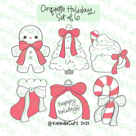 Coquette Holiday Cookie Cutter Set of 6