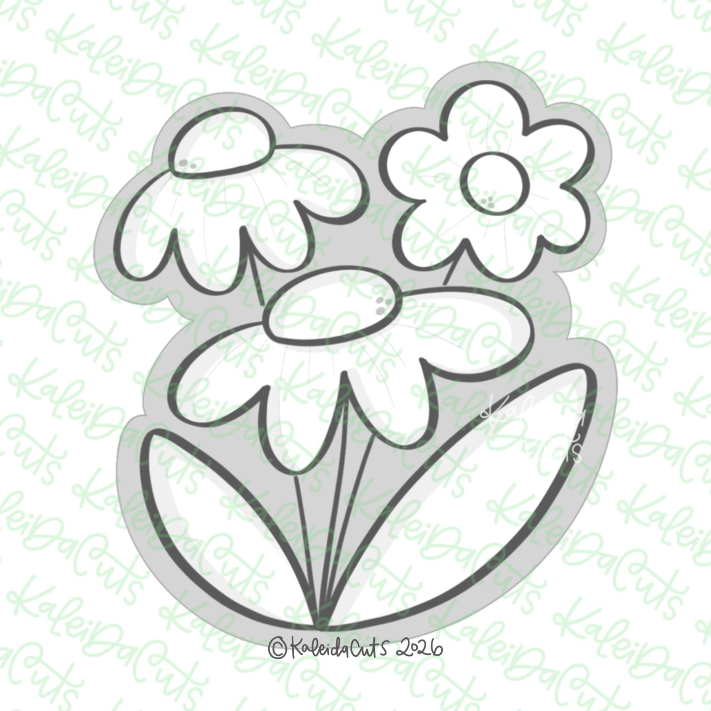 Blessed Daisies Cookie Cutter