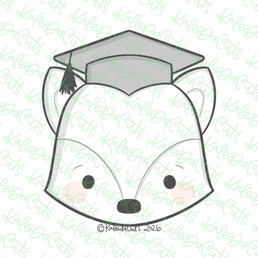 Grad Fox Cookie Cutter