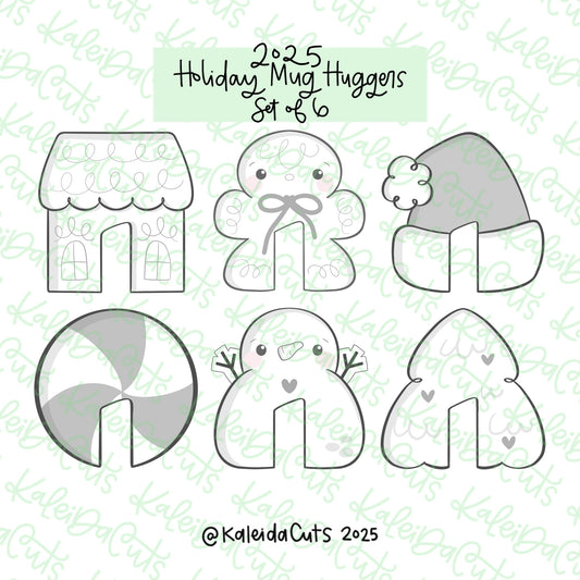 2025 Holiday Mug Hugger Cookie Cutters Set of 6