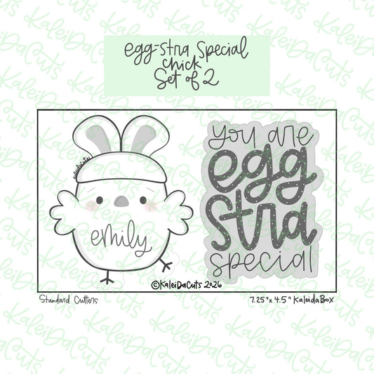 You are Egg Stra Special Cookie Cutters Set of 2