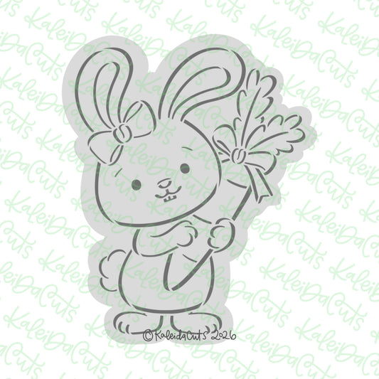 PYO Easter Bunny Bow Carrot Cookie Cutter