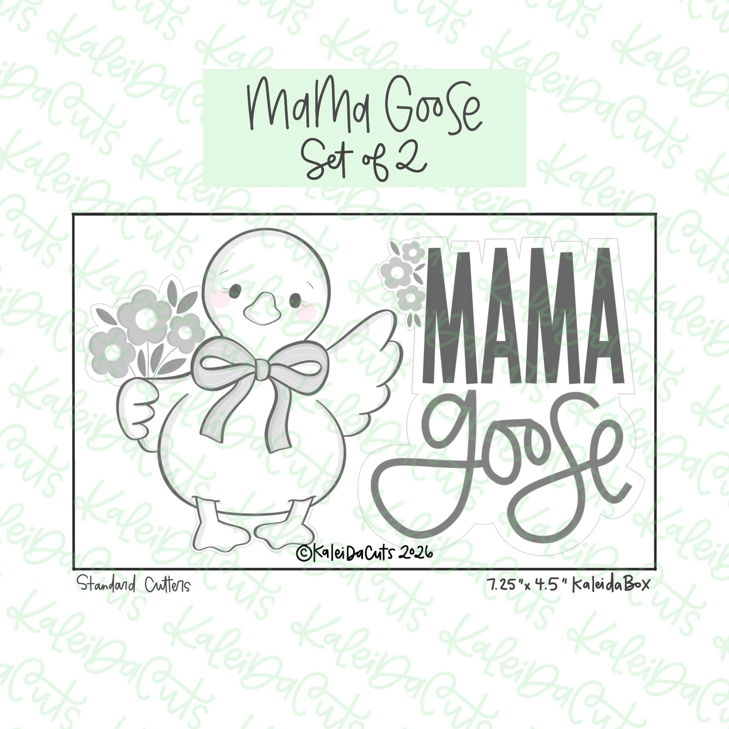 Mama Goose Cookie Cutters Set of 2