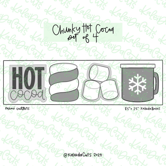 Chunky Hot CocoaCookie Cutter Set of 4