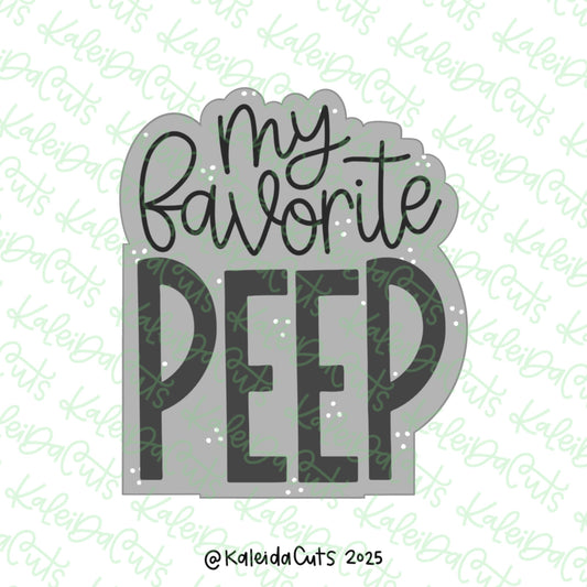 My Favorite Peep Cookie Cutter