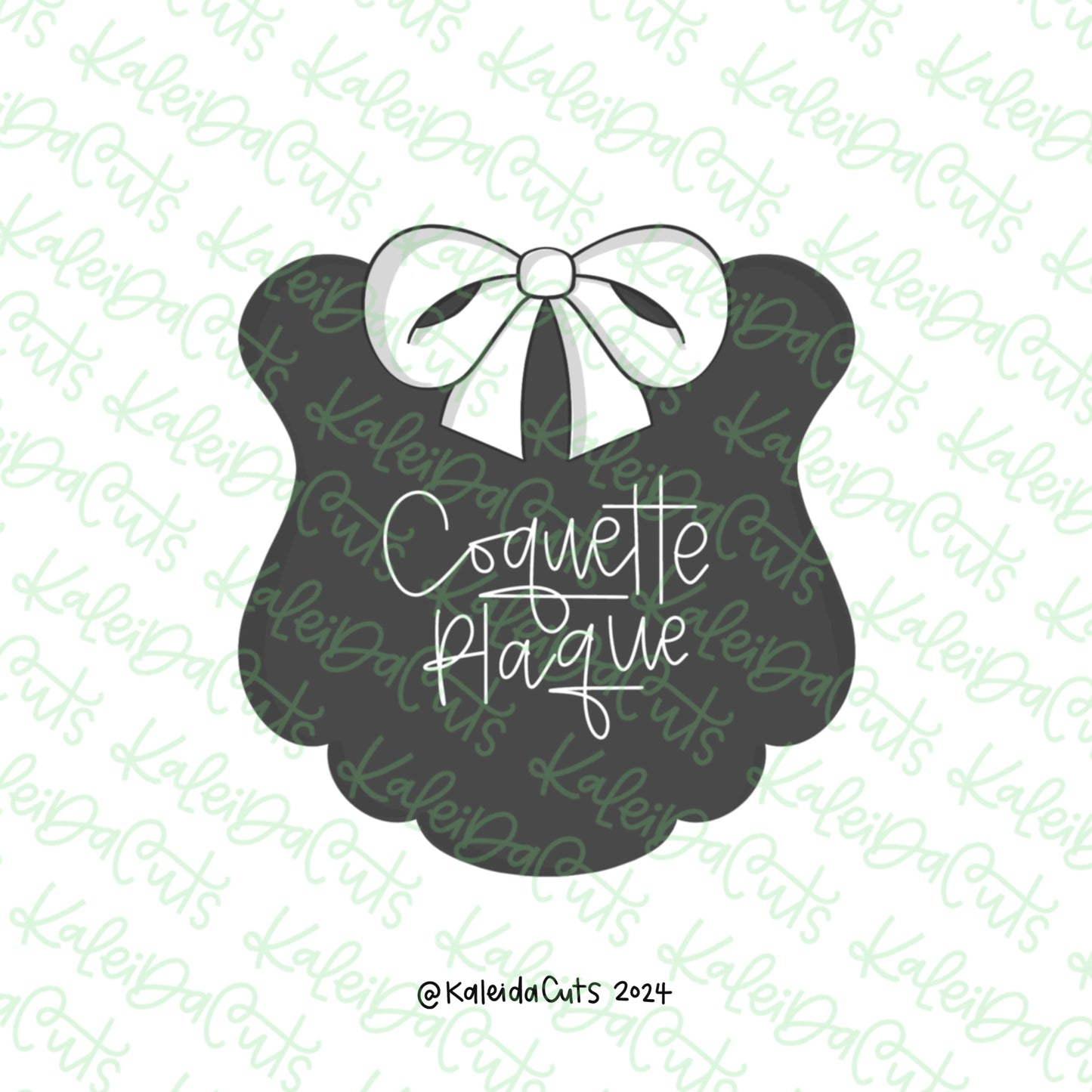Coquette Plaque Cookie Cutter
