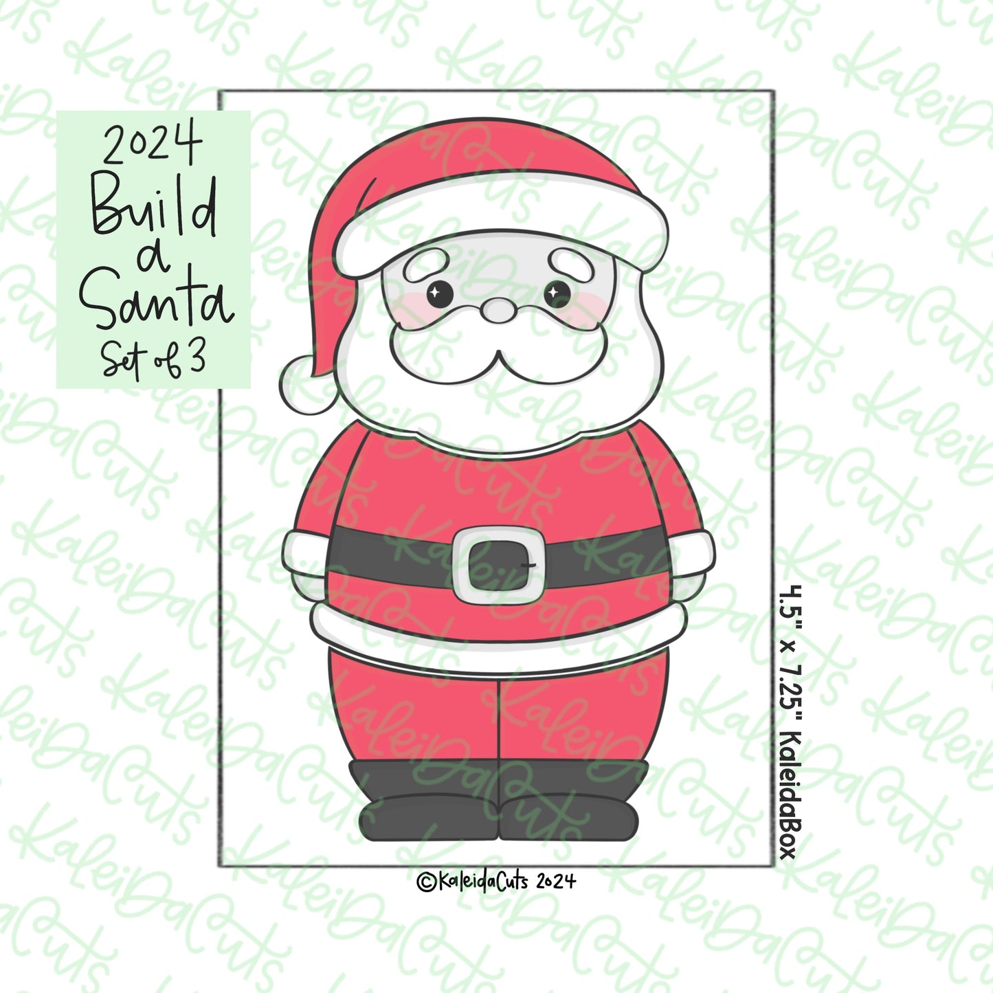 2024 Build a Santa Cookie Cutter Set of 3