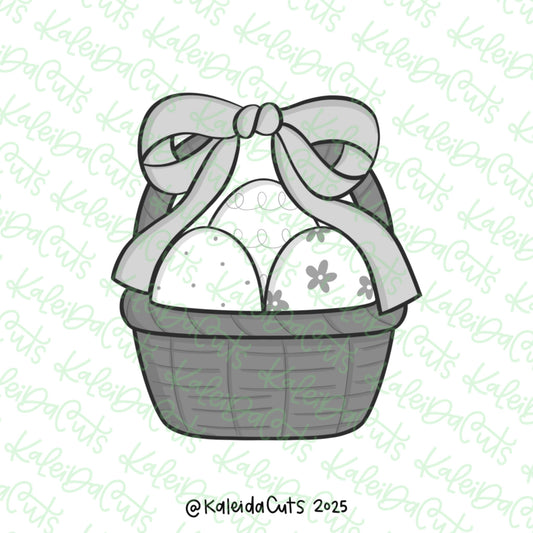 Easter Basket Coquette Cookie Cutter