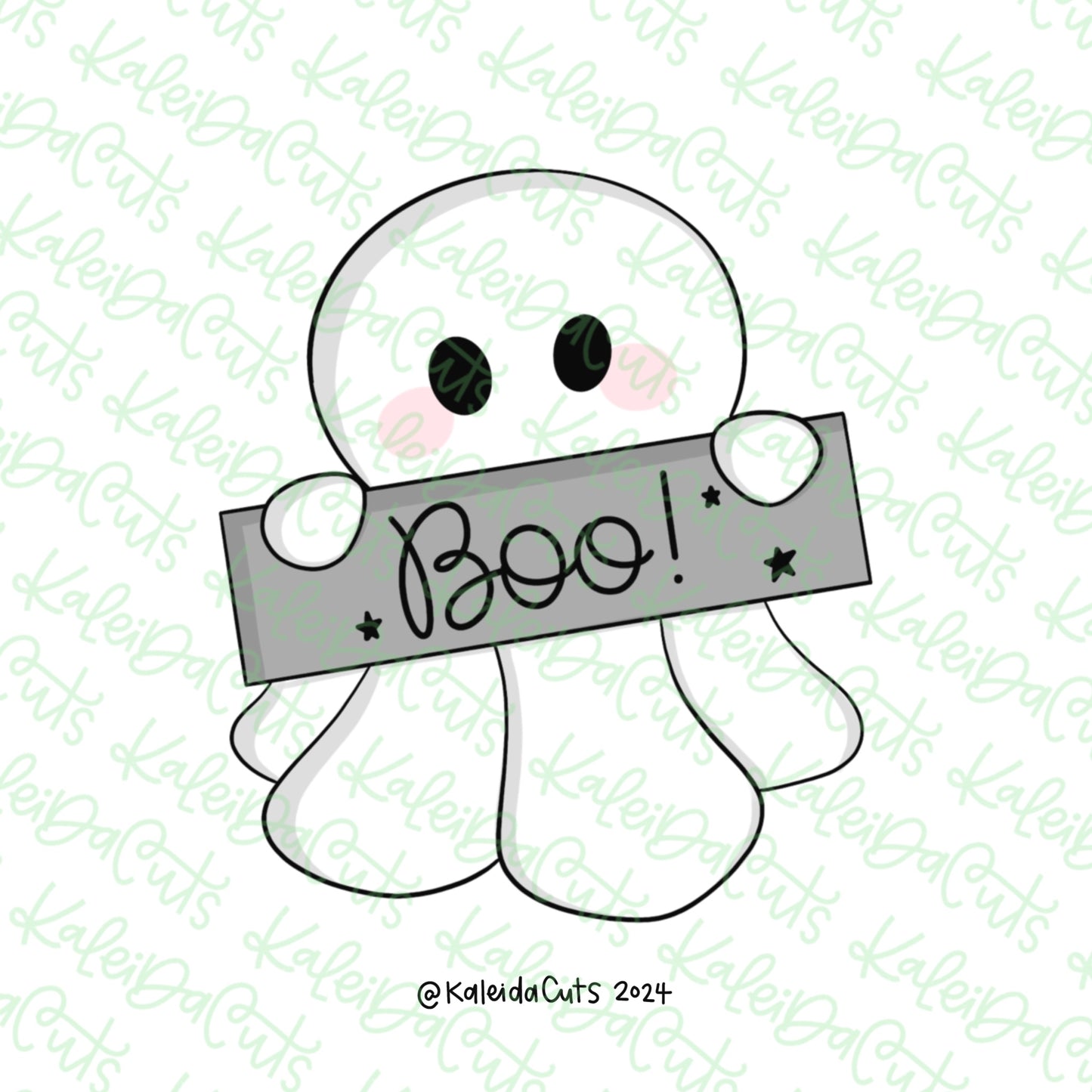 Ghost Plaque 2024 Cookie Cutter
