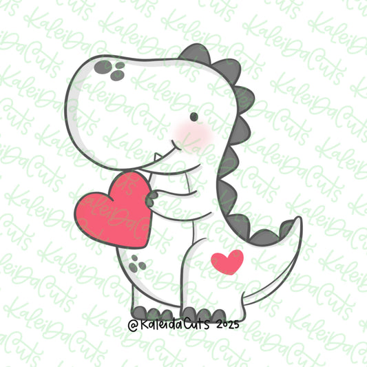 Dino Heart Hug Cookie Cutter