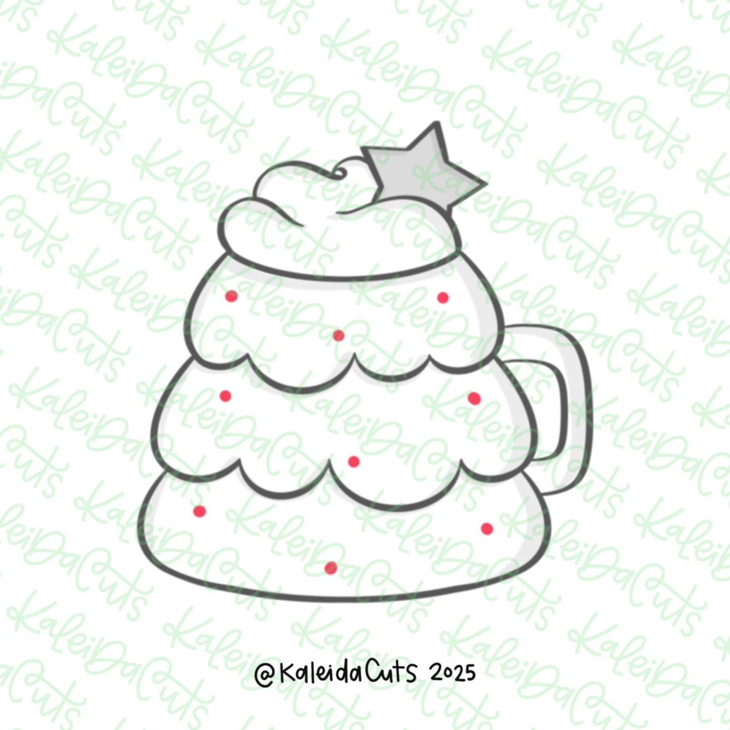 Christmas Star Tree Mug Cookie Cutter