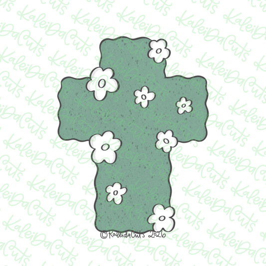 Moss Covered Cross Cookie Cutter