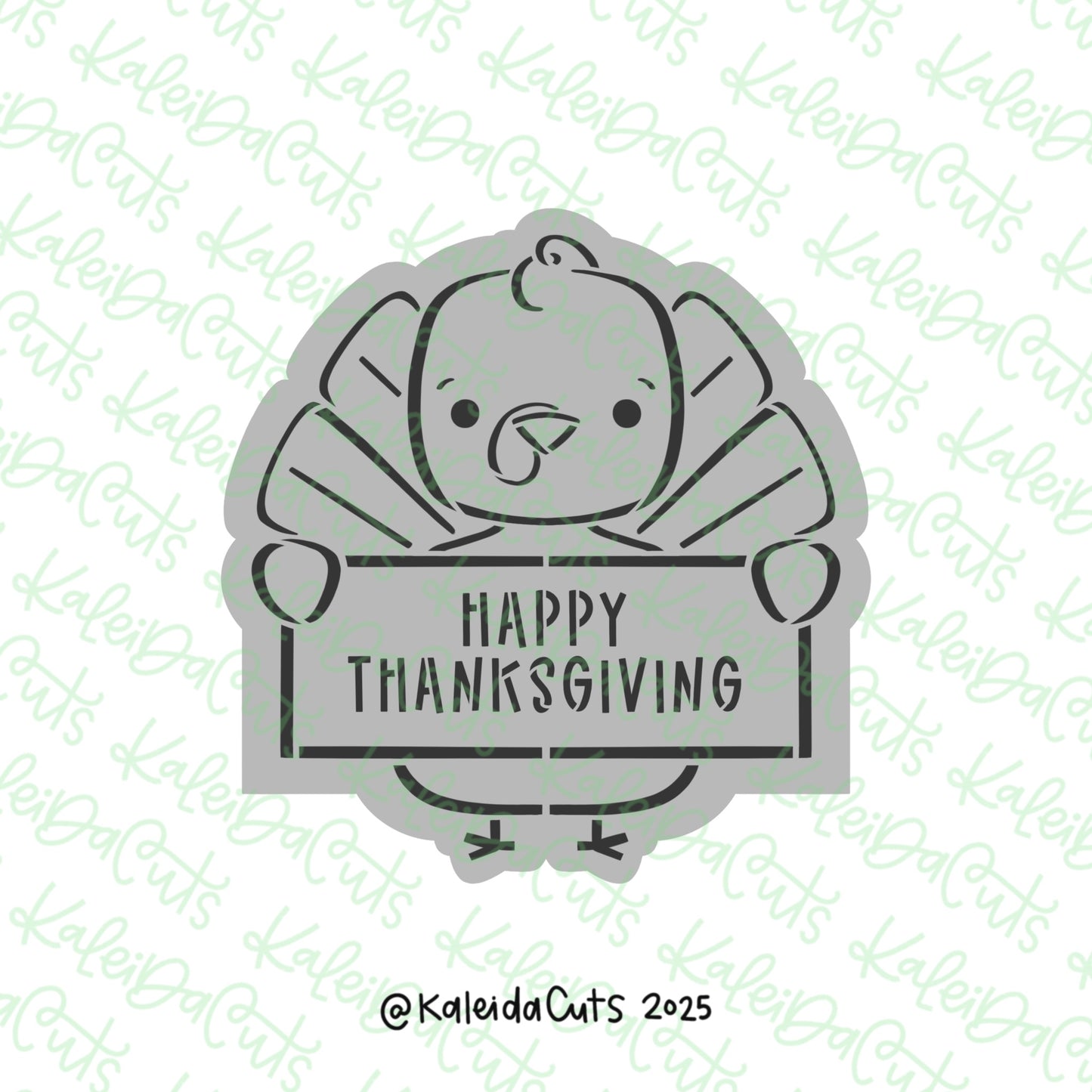 PYO Turkey Plaque Cookie Cutter