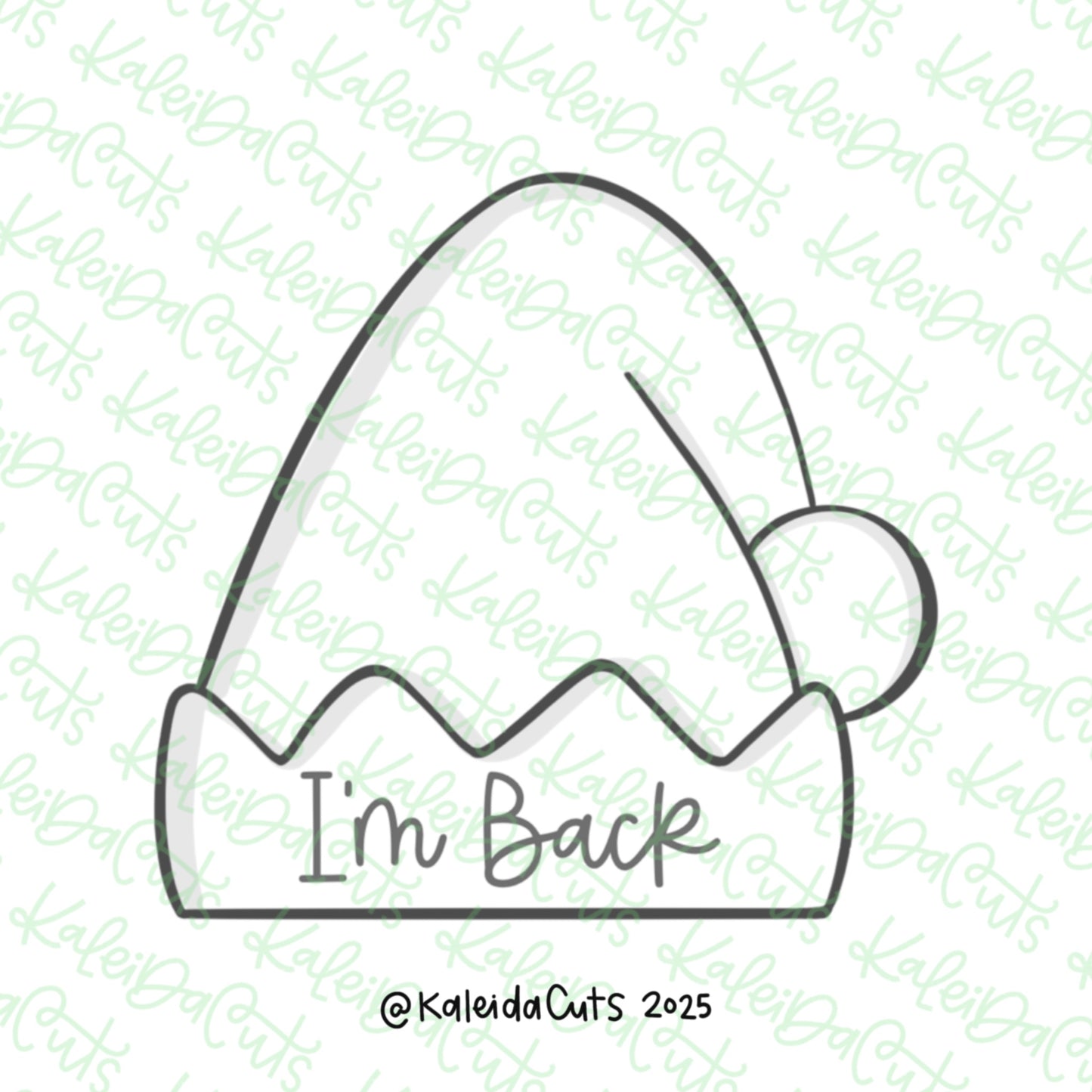 Elf Hat 2025 Cookie Cutter