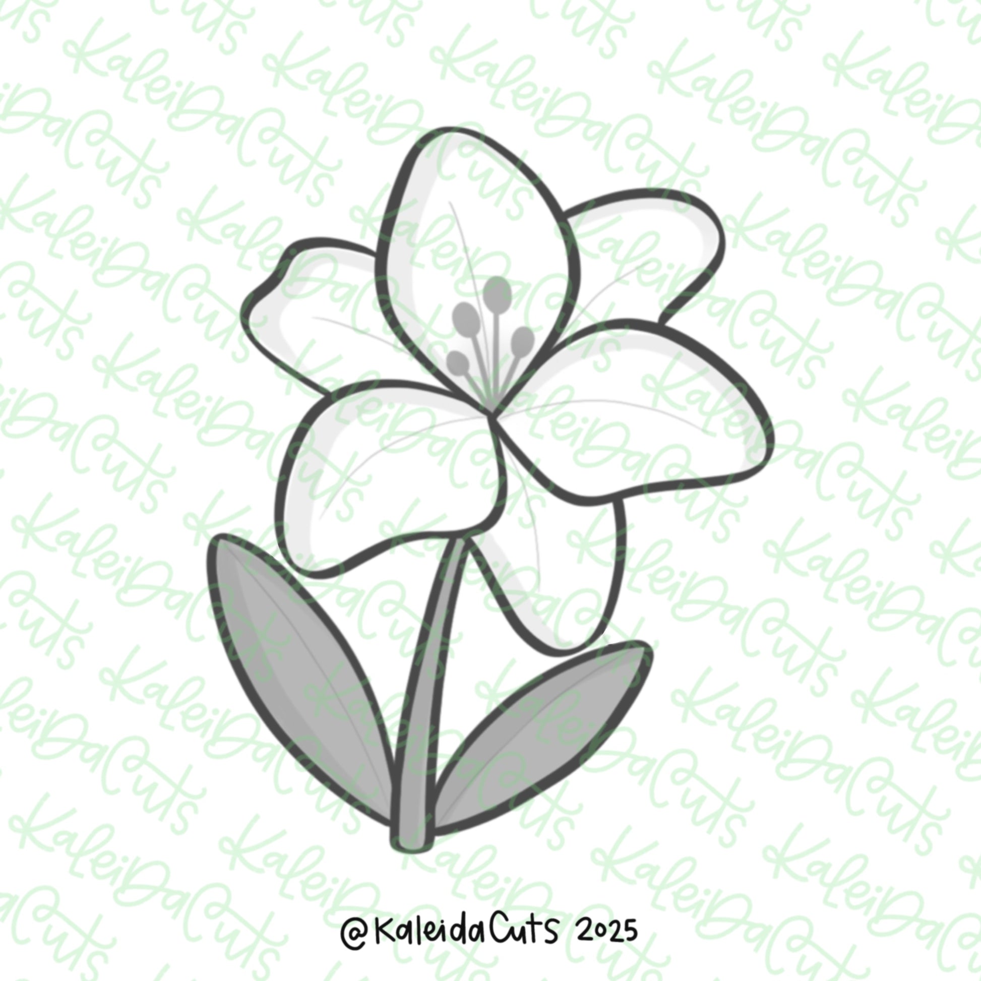 lily's black and white cookies Peace Lily Cookie Cutter – KaleidaCuts