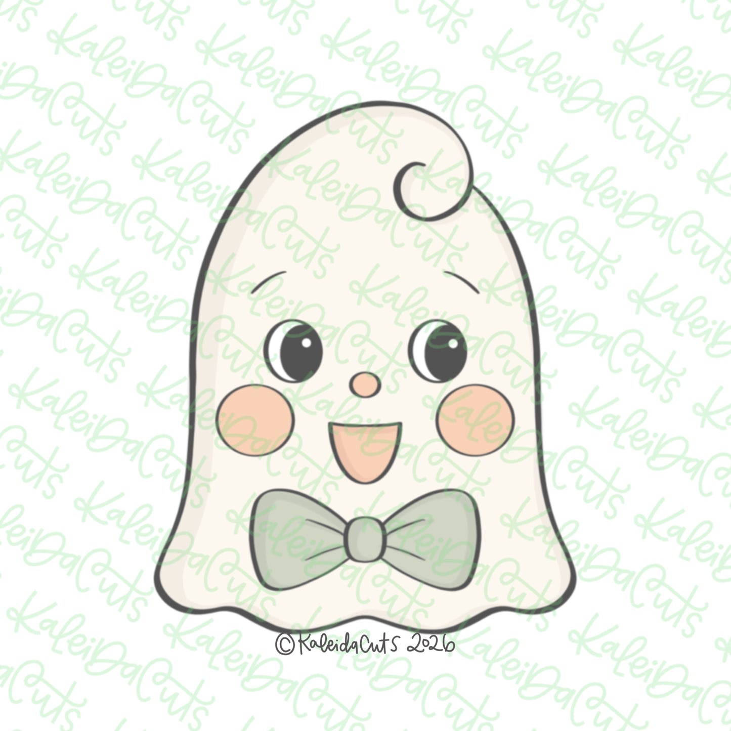 Retro Ghost Cookie Cutter